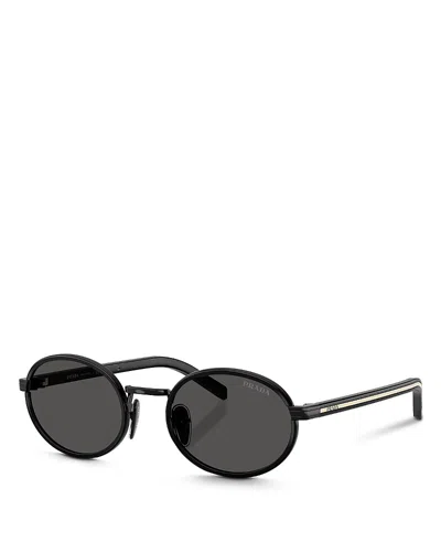 PRADA PR B56S OVAL SUNGLASSES, 52MM