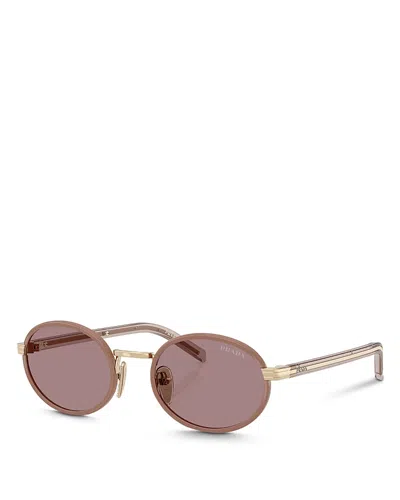Prada Woman Sunglass Pr B56s In Light Purple Brown
