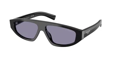 Prada Pr C02s 16k50b Occhiali Da Sole Neri Per Uomo In Black