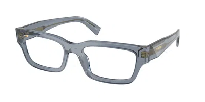 Prada Pr C02v 17t1o1 Occhiali Da Vista Blu Per Uomo (solo Montatura)