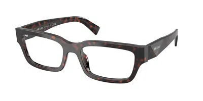 Prada Pr C02vf Asian Fit 17n1o1 Men's Sunglasses Tortoiseshell Size 55 In Black