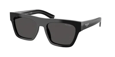 Prada Pr C03s 16k08z Occhiali Da Sole Neri Per Uomo In Black