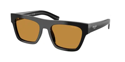 Prada Pr C03s 16k50p Occhiali Da Sole Neri Per Uomo In Multi