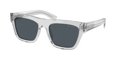 Prada Pr C03s 17p70b Occhiali Da Sole Grigi Per Uomo In Multi