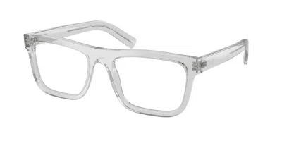 Prada Pr C03v 17p1o1 Occhiali Da Vista Chiari Per Uomo (solo Montatura) In Neutral