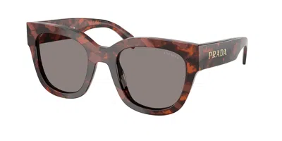 Prada Pr C04s 23f80q Occhiali Da Sole Tartarugatishell Per Donna In Brown
