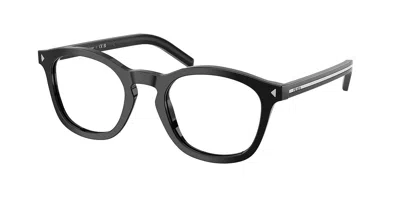 Prada Pr C04v 16k1o1 Occhiali Da Vista Neri Per Uomo (solo Montatura) In Black