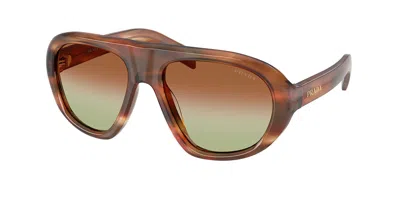 Prada Pr C05s 24g70t Occhiali Da Sole Marroni Per Donna In Brown