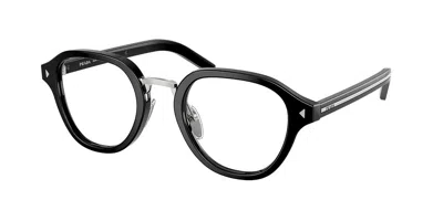 Prada Pr C05v 16k1o1 Occhiali Da Vista Neri Per Uomo (solo Montatura) In Black