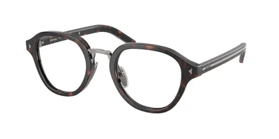 Prada Pr C05v 17n1o1 Occhiali Da Vista Tartarugatishell Per Uomo (solo Montatura) In Blue