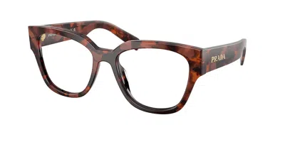Prada Pr C06v 23f1o1 Occhiali Da Vista Tartarugatishell Per Donna (solo Montatura) In Multi