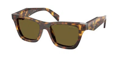 Prada Pr C07s 14l09z Occhiali Da Sole Tartarugatishell Per Donna In Brown