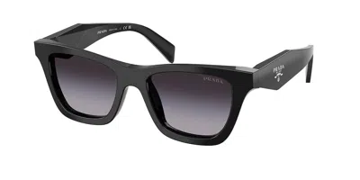 Prada Pr C07s 16k90a Occhiali Da Sole Neri Per Donna In Black