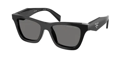 Prada Pr C07s Polarized 16k90t Occhiali Da Sole Neri Per Donna In Black