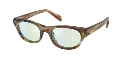 Prada Pr C08s 27j20x Women's Sunglasses Green Size 50