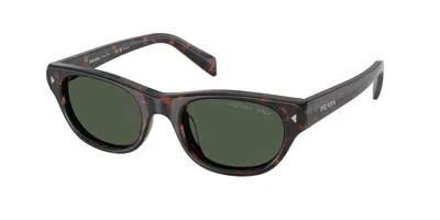 Prada Pr C08s Polarized 17n90v Women's Sunglasses Tortoiseshell Size 50 In Gray