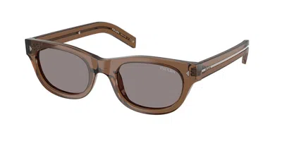Prada Pr C09s 28i03d Men's Sunglasses Brown Size 51 In Green