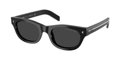Prada Pr C09sf Asian Fit Polarized 16k08g Men's Sunglasses Black Size 52