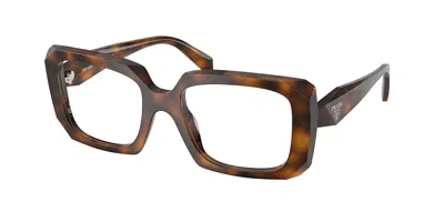 Prada Pr C09v 20d1o1 Occhiali Da Vista Tartarugatishell Per Donna (solo Montatura) In Brown