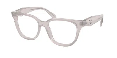 Prada Pr C11v 29g1o1 Occhiali Da Vista Bianchi Per Donna (solo Montatura) In Neutral