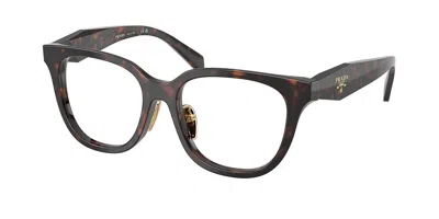 Prada Pr C11vf Asian Fit 17n1o1 Women's Glasses Tortoiseshell Size 53 - Free Lenses - Blue Light Block Ava
