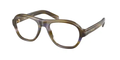 Prada Pr C12v 23g1o1 Occhiali Da Vista Marroni Per Donna (solo Montatura) In Brown