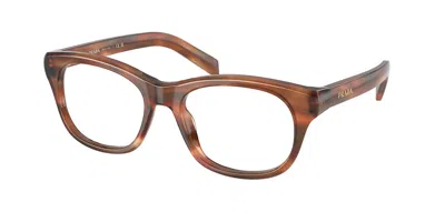 Prada Pr C13v 24g1o1 Occhiali Da Vista Marroni Per Donna (solo Montatura) In Brown