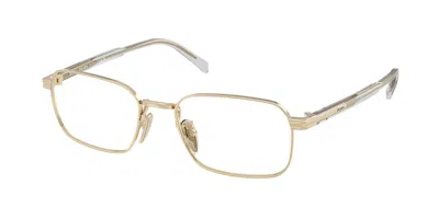Prada Pr C50vd Asian Fit Zvn1o1 Men's Glasses Gold Size 55 - Free Lenses - Blue Light Block Available