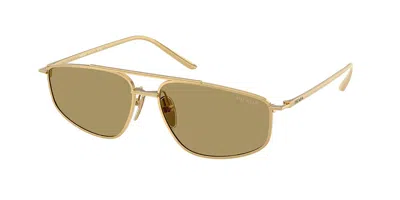 Prada Pr C51s 5ak70g Occhiali Da Sole Oro Per Donna In Gold