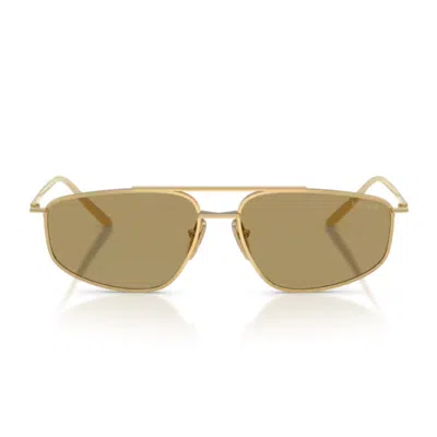 Prada Pr C51s 5ak70g Oro Sunglasses In Green