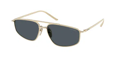 Prada Pr C51s Zvn70b Occhiali Da Sole Oro Per Donna In Multi