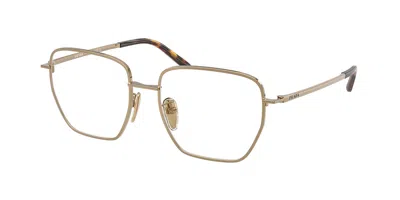 Prada Pr C51vd Vestibilità Orientale 7oe1o1 Occhiali Da Vista Oro Per Donna (solo Montatura) In Multi