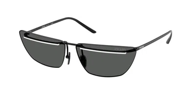 Prada Pr C52s Yc460t Occhiali Da Sole Neri Per Donna In Black
