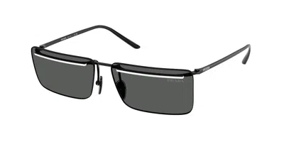 Prada Pr C53s Yc460t Occhiali Da Sole Neri Per Uomo In Black
