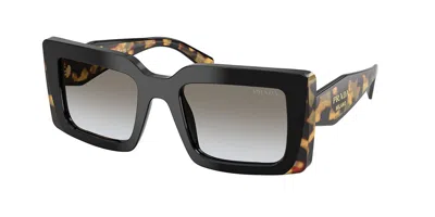 Prada Pr D01sf Asian Fit 0cd80l Women's Sunglasses Black Size 53