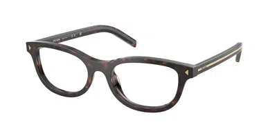 Prada Pr D01vu 17n1o1 Women's Glasses Tortoiseshell Size 50 - Free Lenses - Blue Light Block Available In Gold