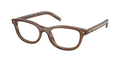 Prada Pr D01vu 28i1o1 Women's Glasses Brown Size 50 - Free Lenses - Blue Light Block Available In Gray