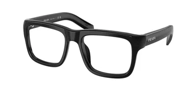 Prada Pr D02vf Asian Fit Men's Glasses, Black, Size 55