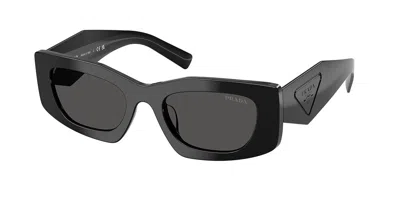 Prada Pr D03sd Asian Fit 16k08z Women's Sunglasses Black Size 51 In Gray