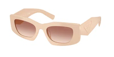 Prada Pr D03sd Asian Fit 25b50l Women's Sunglasses Pink Size 51 In Gold