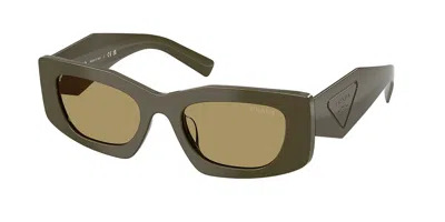 Prada Pr D03sd Asian Fit 26j70g Women's Sunglasses Green Size 51 In Gray