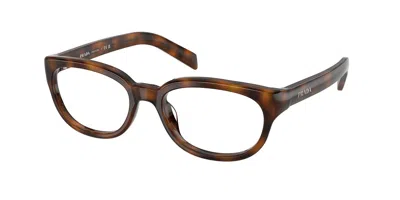 Prada Pr D03vu 20d1o1 Women's Glasses Tortoiseshell Size 52 - Free Lenses - Blue Light Block Available In Metallic