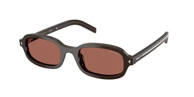 Prada Pr D06s 27i20w Women's Sunglasses Brown Size 50
