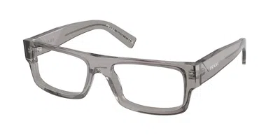 Prada Pr D06vf Asian Fit Men's Glasses, Clear, Size 56 In Gray