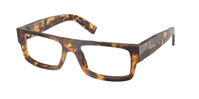 Prada Pr D06vf Asian Fit Men's Glasses, Tortoiseshell, Size 56 In Brown