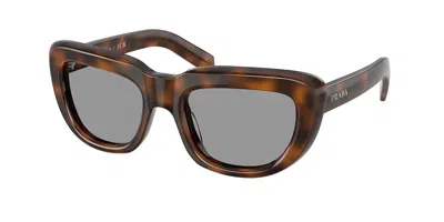 Prada Pr D07s 20d50q Women's Sunglasses Tortoiseshell Size 53 In Brown