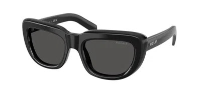 Prada Pr D07sf Asian Fit 16k08z Women's Sunglasses Black Size 54