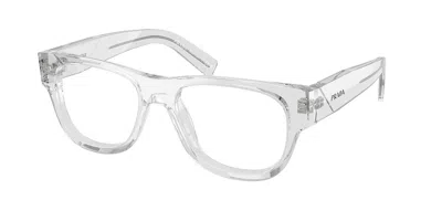 Prada Pr D08vu Men's Glasses, Clear, Size 51 In Transparent