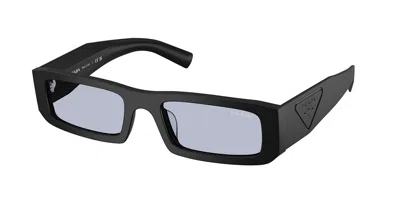 Prada Pr D09sd Asian Fit 1bo30x Men's Sunglasses Black Size 54 In Blue