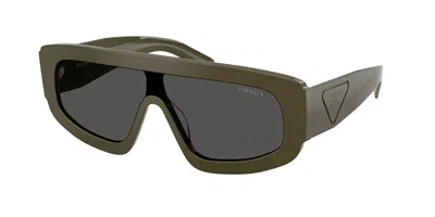 Prada Pr D10s 26j70g Men's Sunglasses Green Size 124